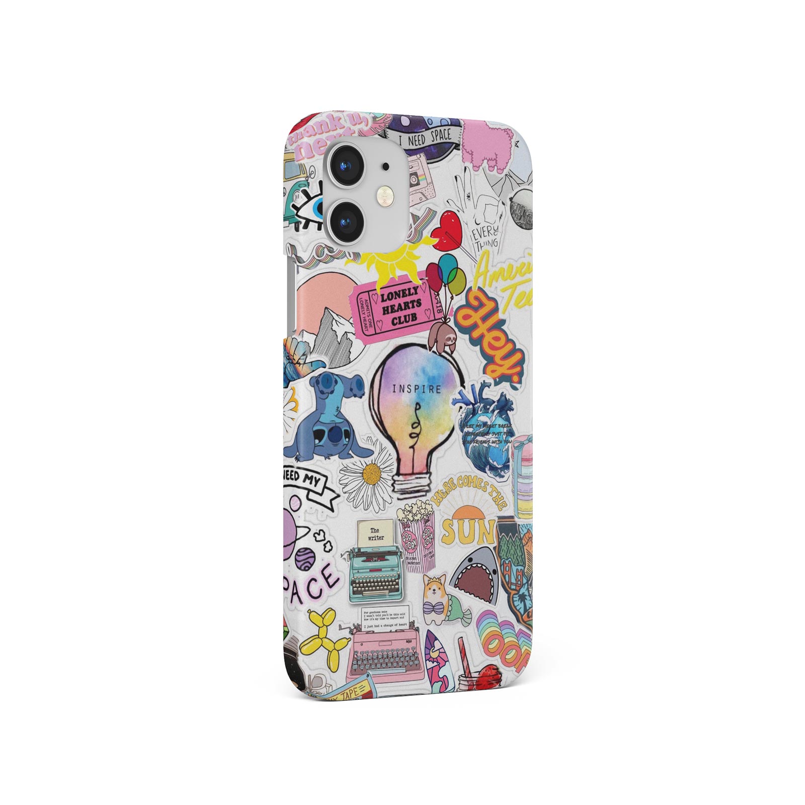 CASE FOR IPHONE 16 15 14 13 12 SE PRO MAX HARD PHONE COVER RETRO KAWAII STICKERS - Picture 2 of 10