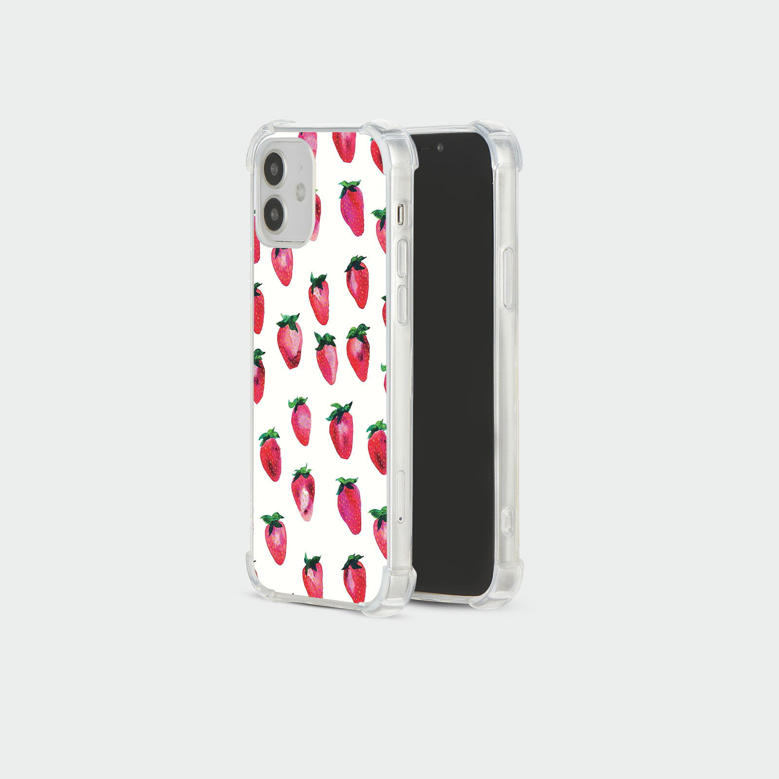 CASE FOR IPHONE 15 14 13 12 11 SE 8 PRO SHOCKPROOF PHONE COVER STRAWBERRIES RED - Picture 15 of 26