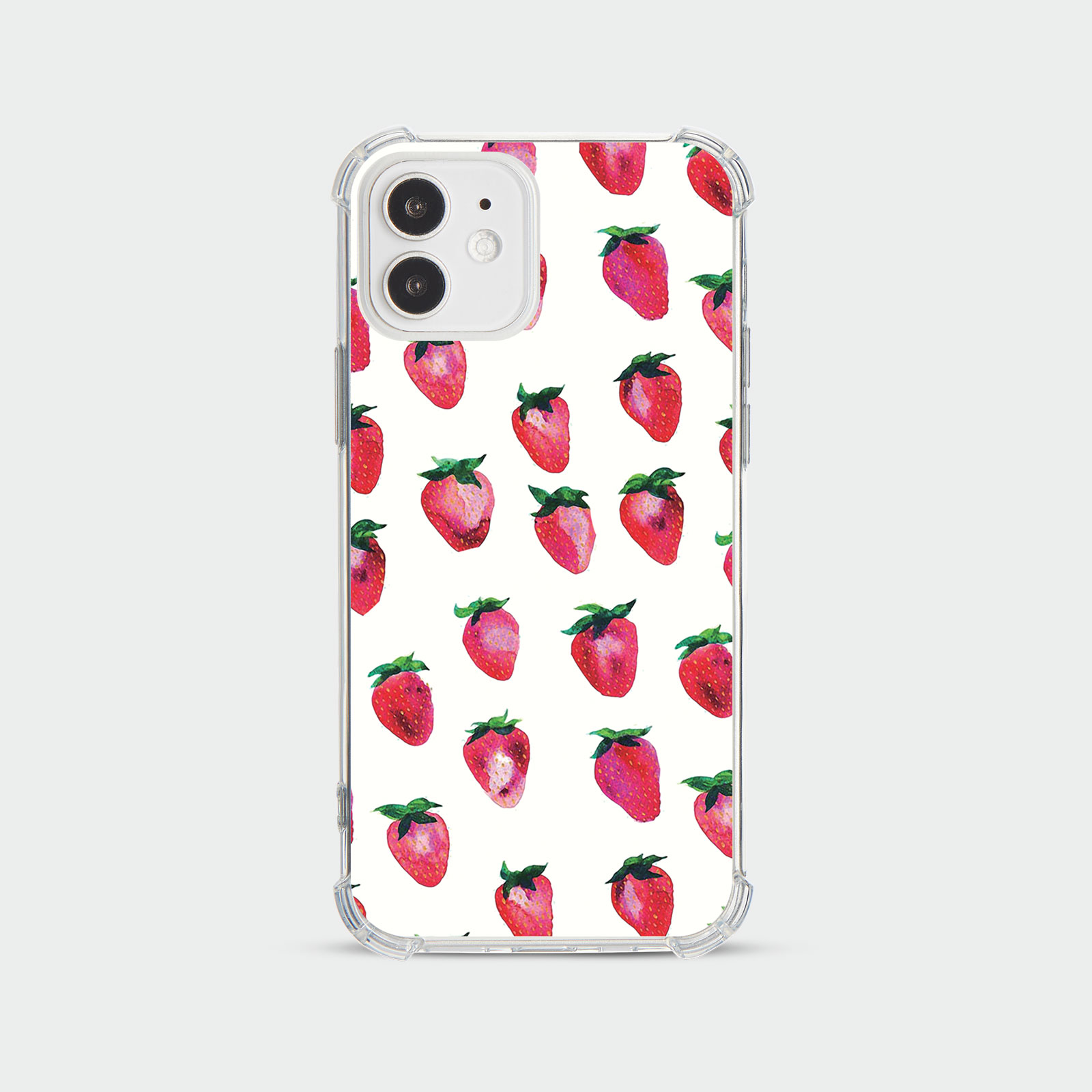 CASE FOR IPHONE 15 14 13 12 11 SE 8 PRO SHOCKPROOF PHONE COVER STRAWBERRIES RED - Picture 14 of 26