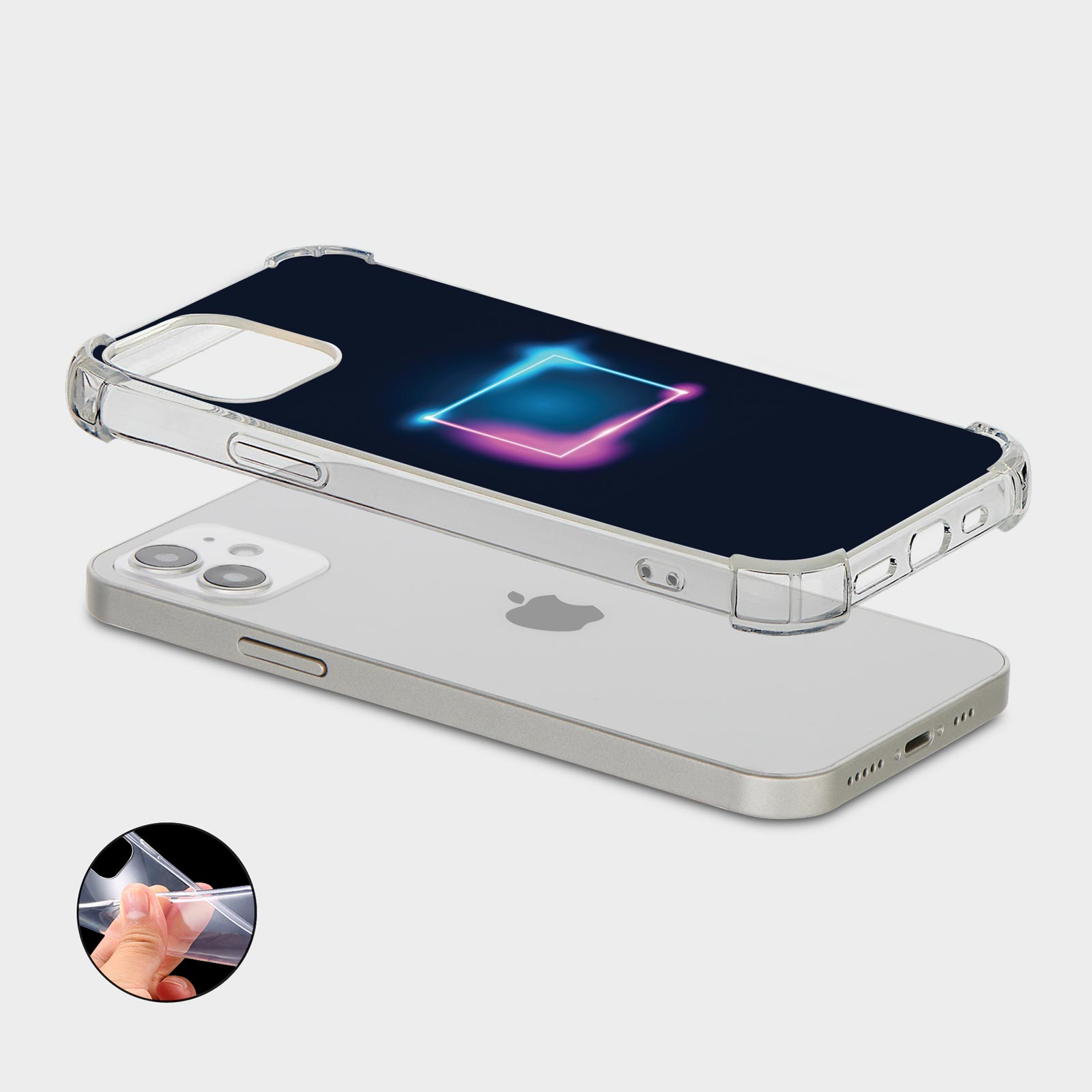 CASE FOR IPHONE 15 14 13 12 SE SHOCKPROOF PHONE COVER TECHNO CYBER BEAT DARK - 第 12/34 張圖片