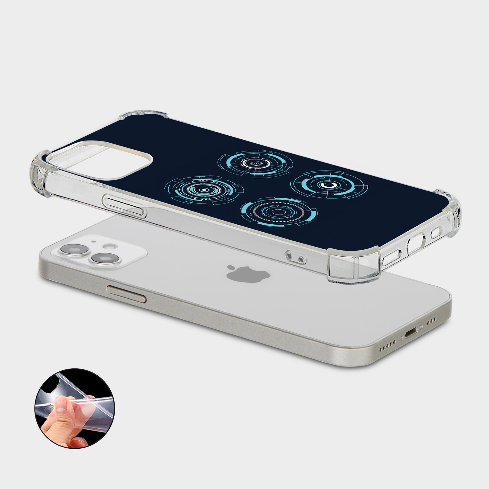CASE FOR IPHONE 15 14 13 12 SE SHOCKPROOF PHONE COVER TECHNO CYBER BEAT DARK - 第 16/34 張圖片