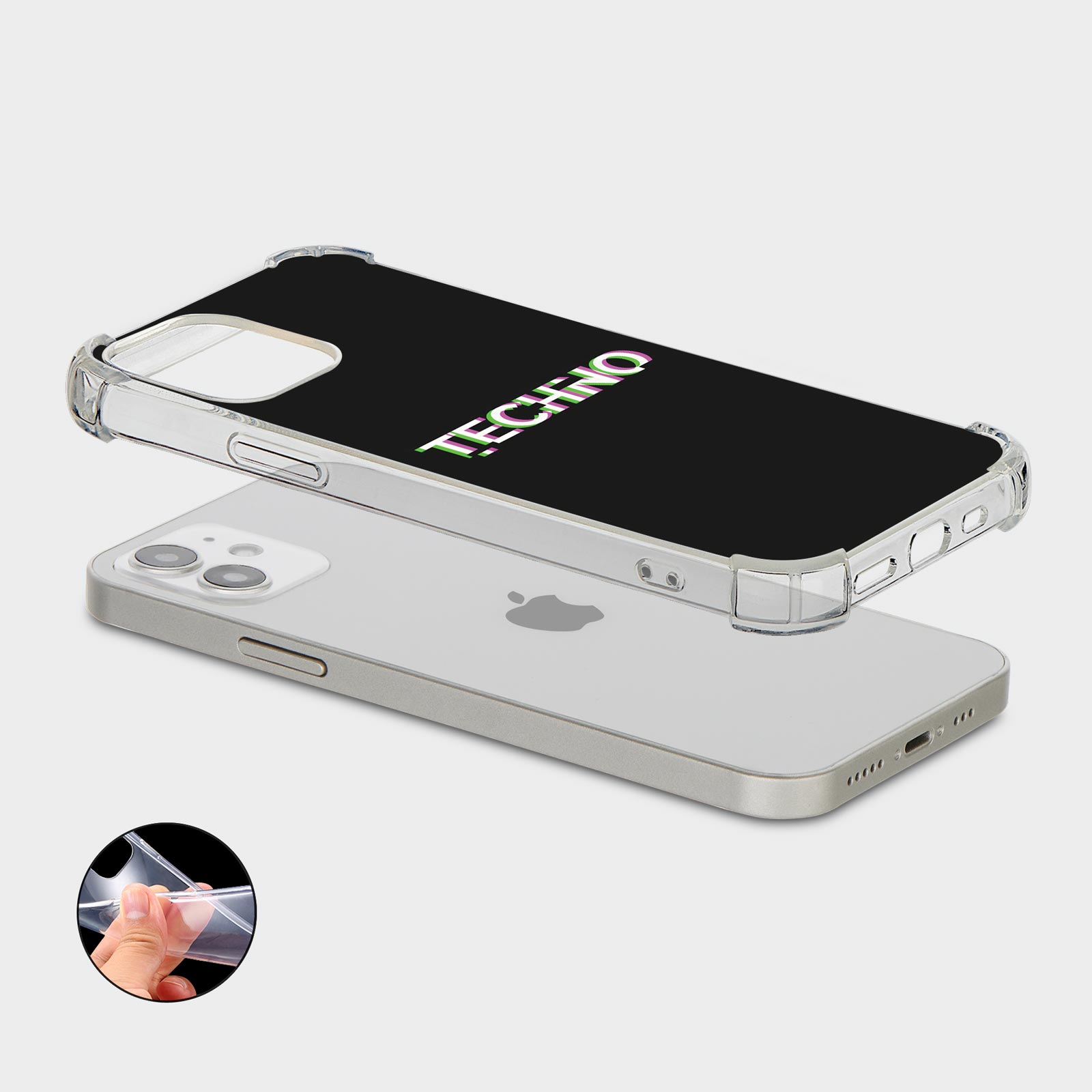 CASE FOR IPHONE 15 14 13 12 SE SHOCKPROOF PHONE COVER TECHNO CYBER BEAT DARK - 第 24/34 張圖片