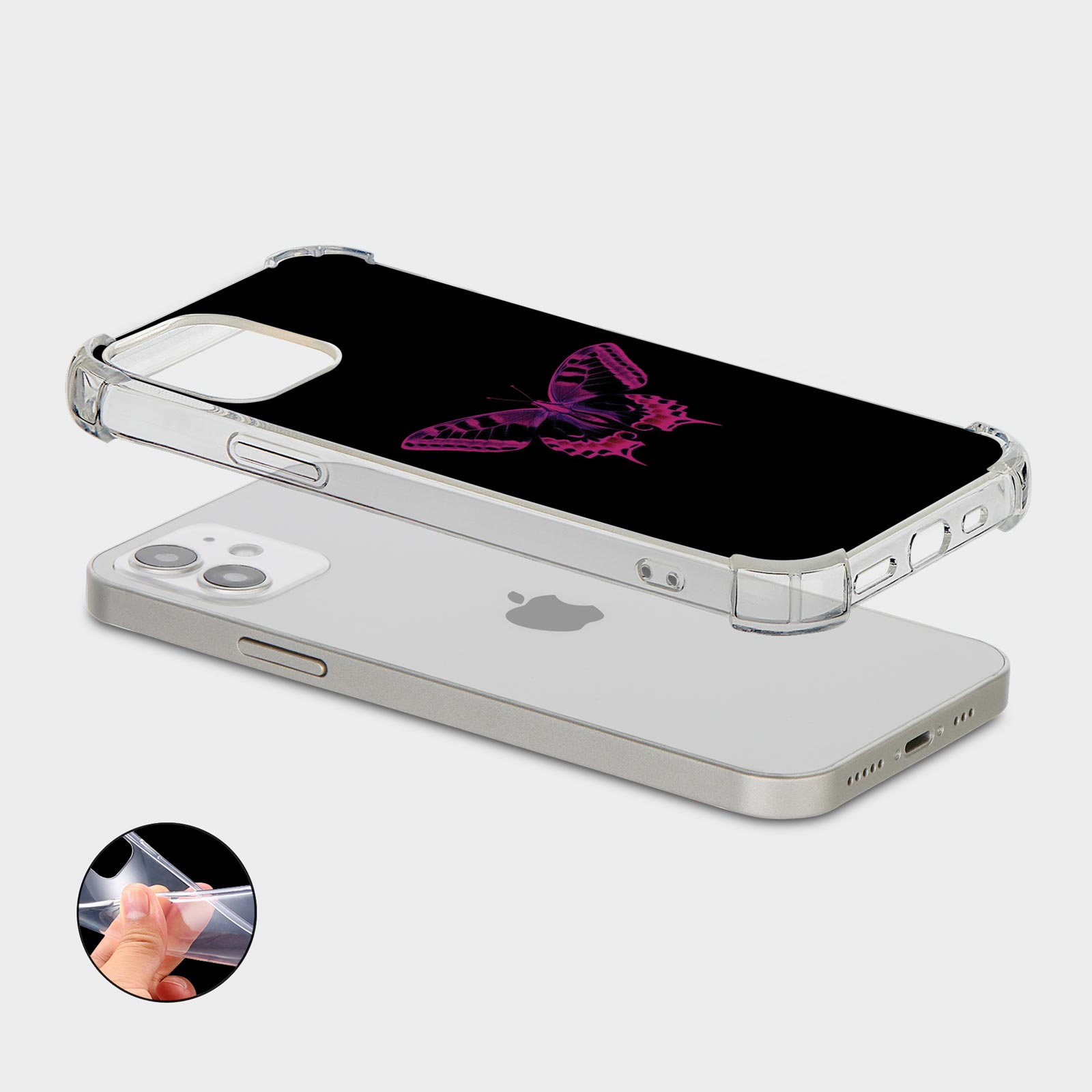 CASE FOR IPHONE 15 14 13 12 SE SHOCKPROOF PHONE COVER TECHNO CYBER BEAT DARK - 第 32/34 張圖片