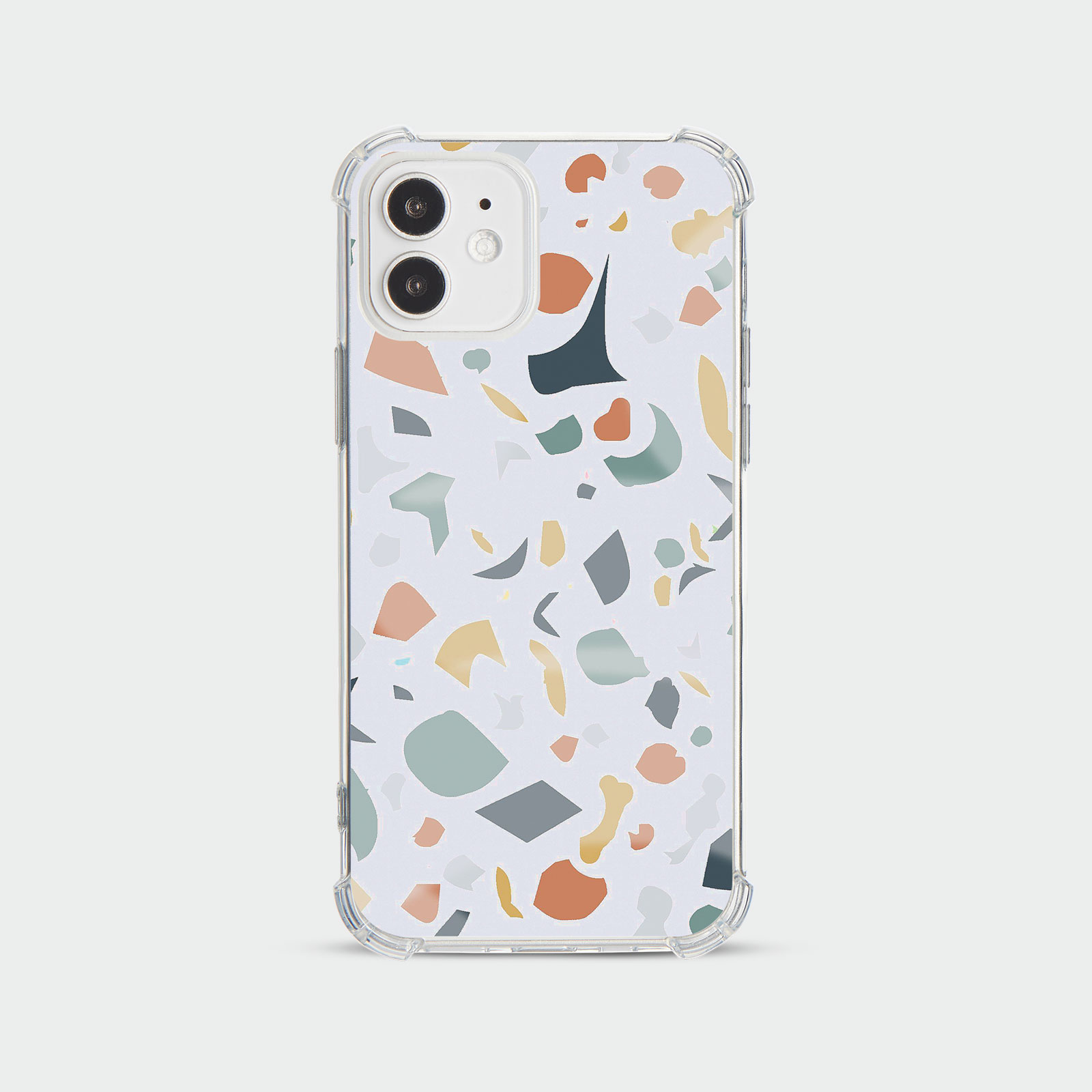 CASE FOR IPHONE 15 14 13 12 SHOCKPROOF PHONE COVER TERRAZZO ABSTRACT COLOURFUL - Picture 18 of 34