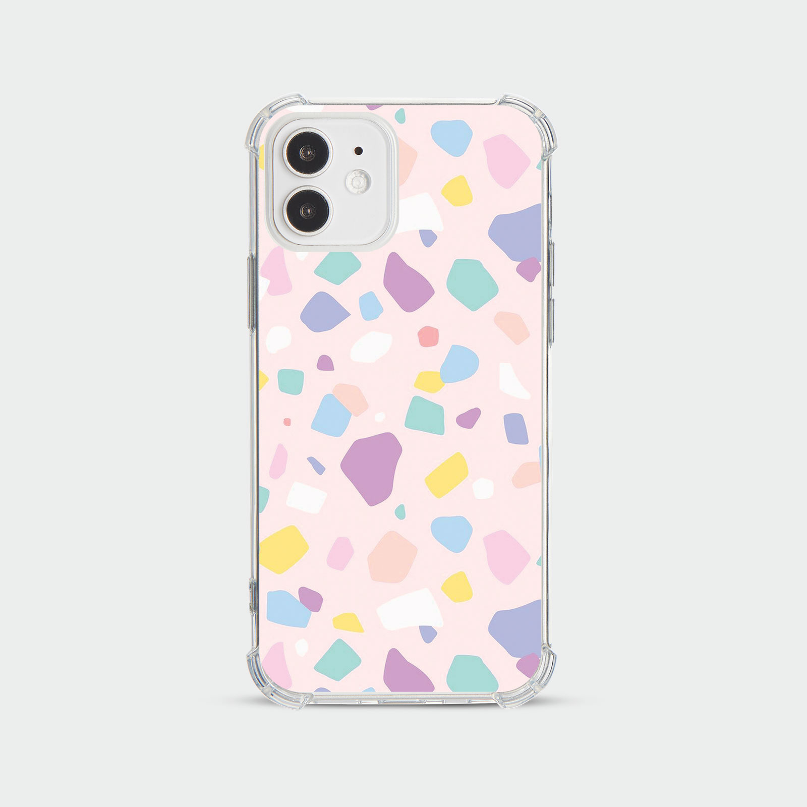 CASE FOR IPHONE 15 14 13 12 SHOCKPROOF PHONE COVER TERRAZZO ABSTRACT COLOURFUL - Picture 22 of 34