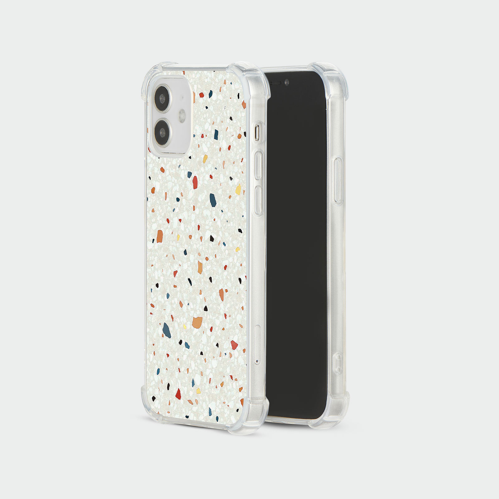 CASE FOR IPHONE 15 14 13 12 SHOCKPROOF PHONE COVER TERRAZZO ABSTRACT COLOURFUL - Picture 31 of 34