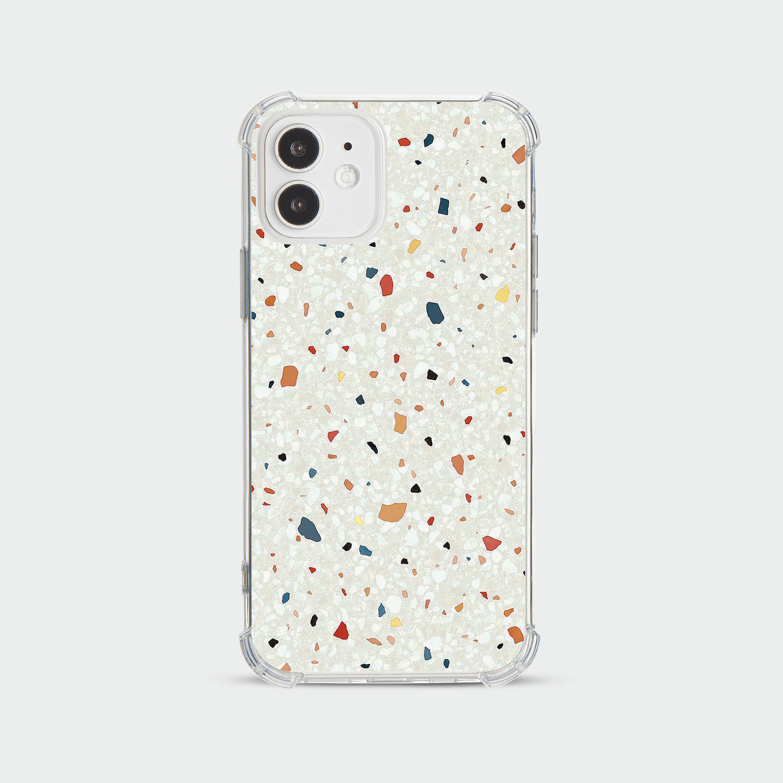 CASE FOR IPHONE 15 14 13 12 SHOCKPROOF PHONE COVER TERRAZZO ABSTRACT COLOURFUL - Picture 30 of 34