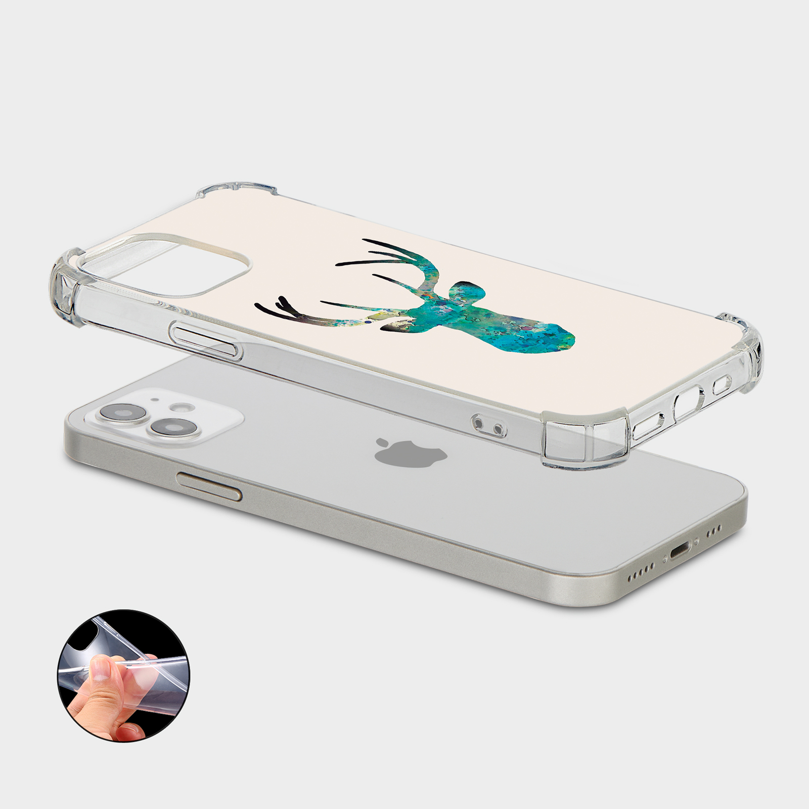 CASE FOR IPHONE 15 14 13 12 11 SE 8 PRO SHOCKPROOF PHONE COVER WILD ANIMALS - Picture 8 of 26