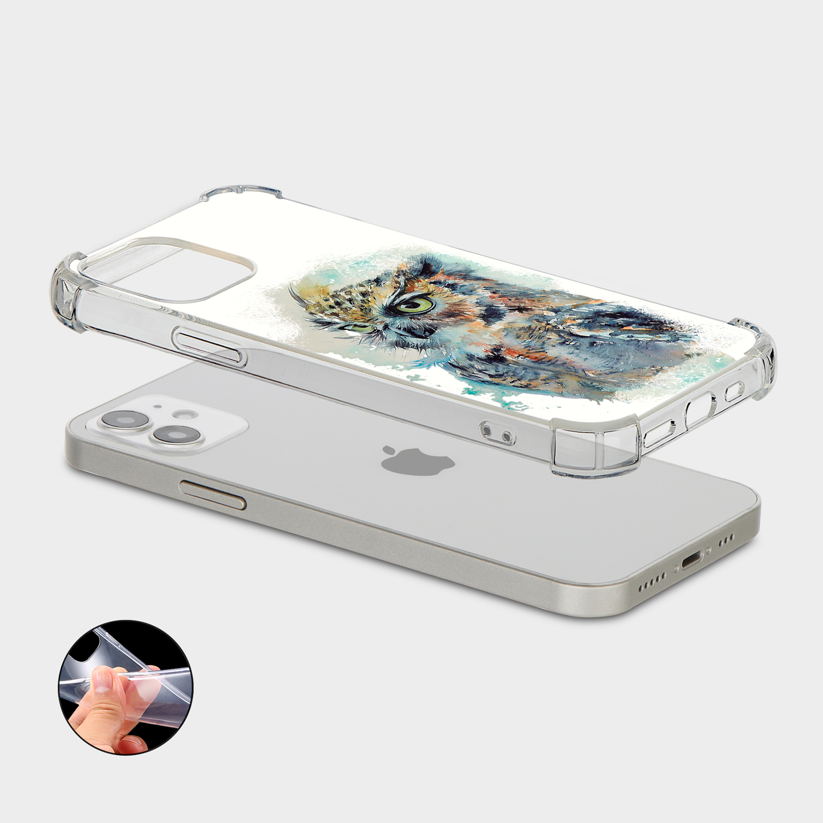 CASE FOR IPHONE 15 14 13 12 11 SE 8 PRO SHOCKPROOF PHONE COVER WILD ANIMALS - Picture 16 of 26