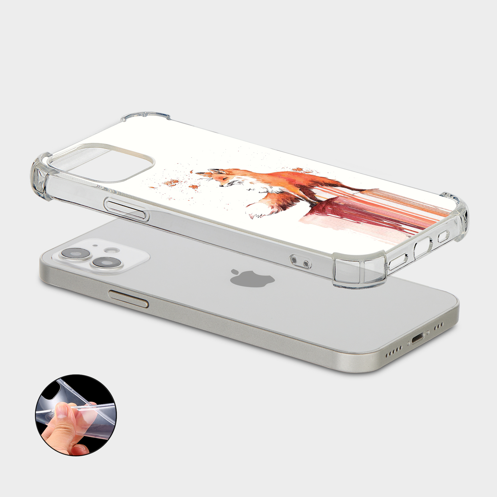 CASE FOR IPHONE 15 14 13 12 11 SE 8 PRO SHOCKPROOF PHONE COVER WILD ANIMALS - Picture 24 of 26