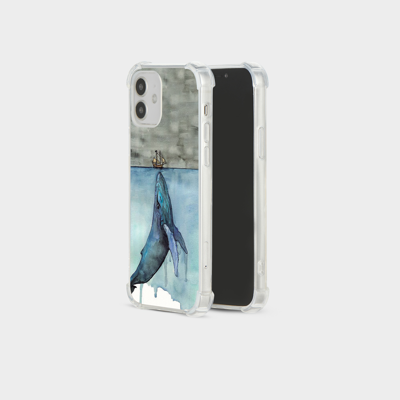 CASE FOR IPHONE 15 14 13 12 11 SE 8 PRO SHOCKPROOF PHONE COVER WHALE BIRD RABBIT - Picture 11 of 22