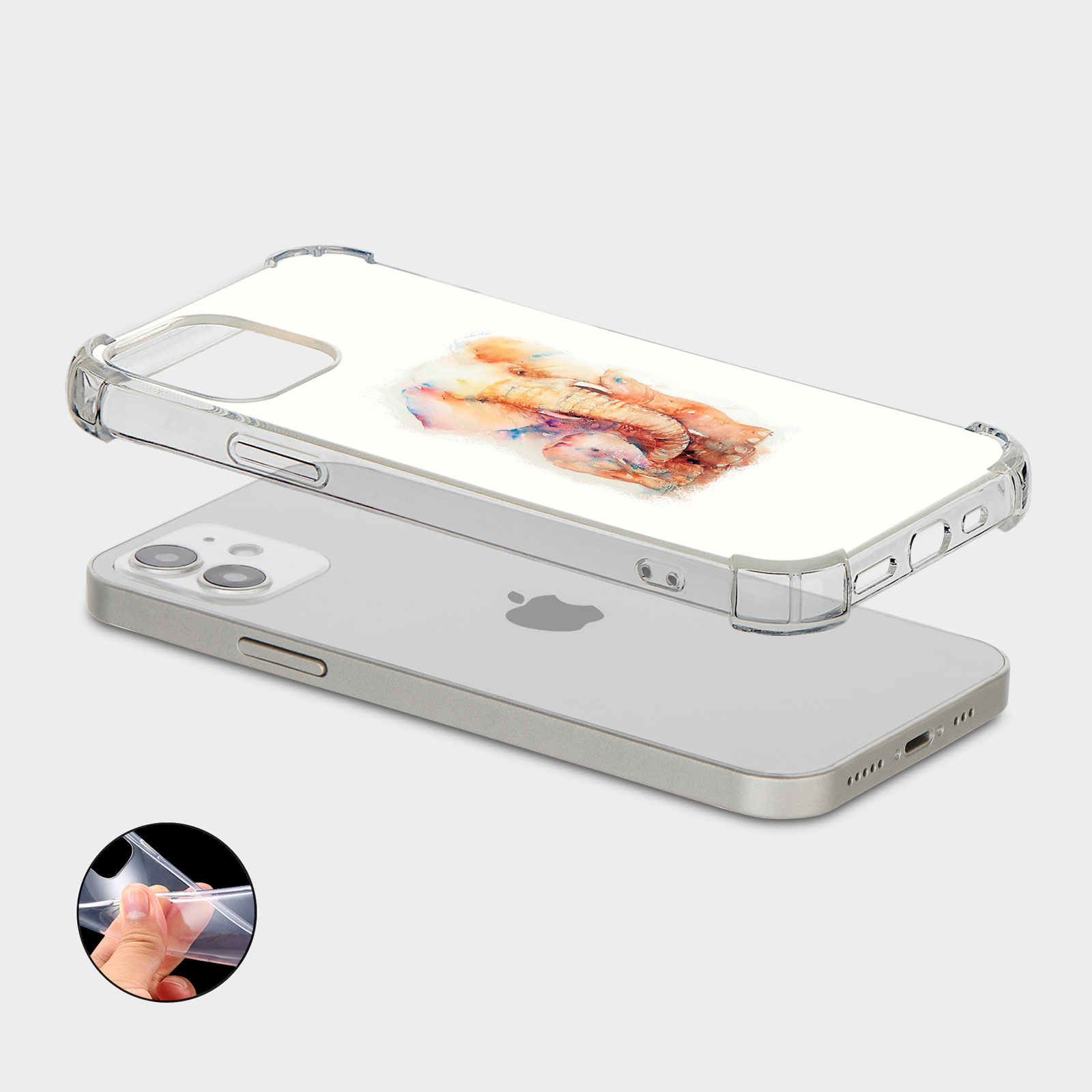 CASE FOR IPHONE 15 14 13 12 11 SE 8 PRO SHOCKPROOF PHONE COVER BEAR DOG KOI FISH - Picture 12 of 22