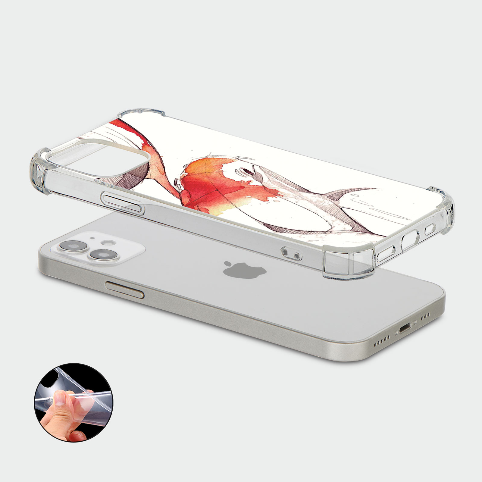 CASE FOR IPHONE 15 14 13 12 11 SE 8 PRO SHOCKPROOF PHONE COVER BEAR DOG KOI FISH - Picture 20 of 22