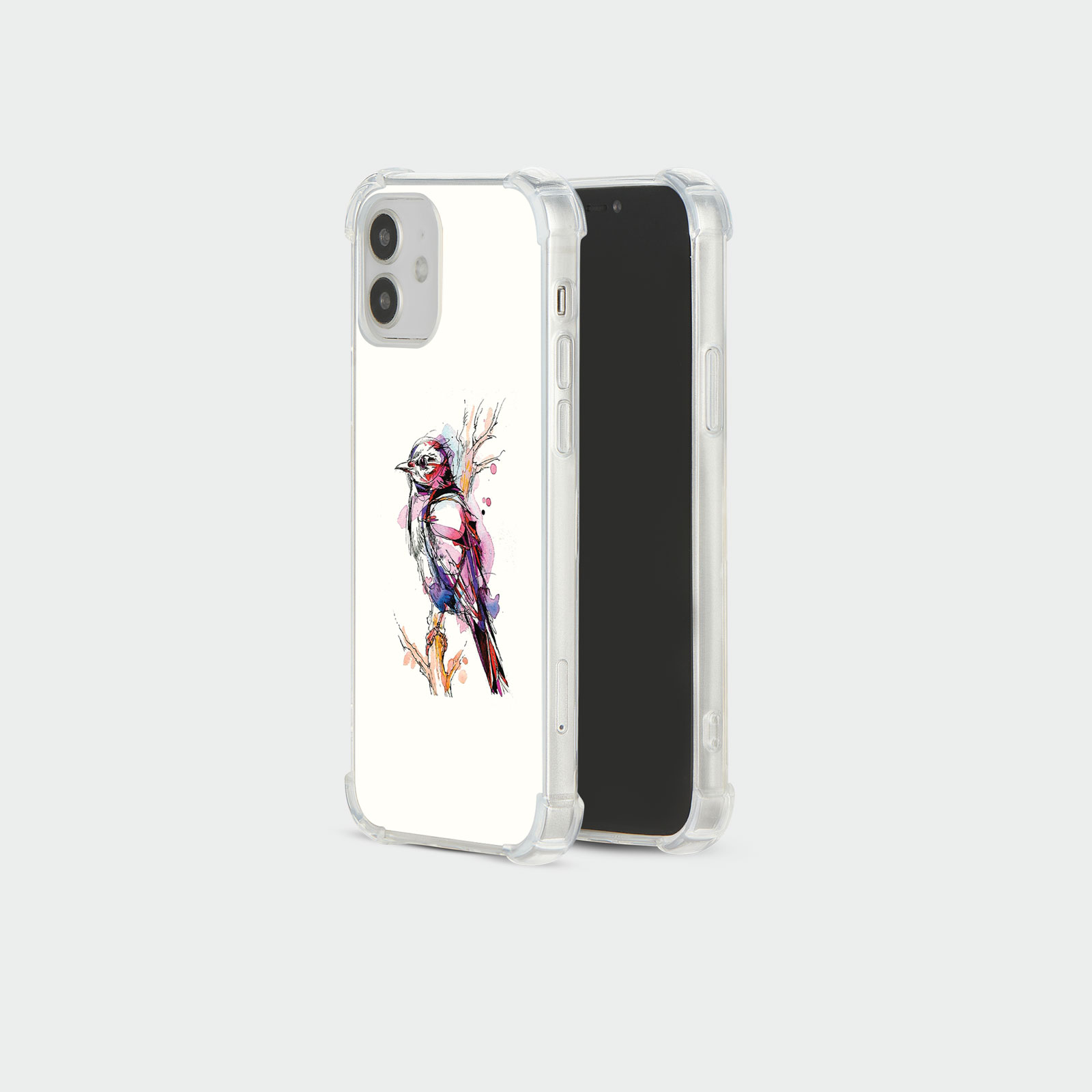 CASE FOR IPHONE 15 14 13 12 11 SE 8 PRO SHOCKPROOF PHONE COVER CAT BIRD HEDGEHOG - Picture 7 of 26