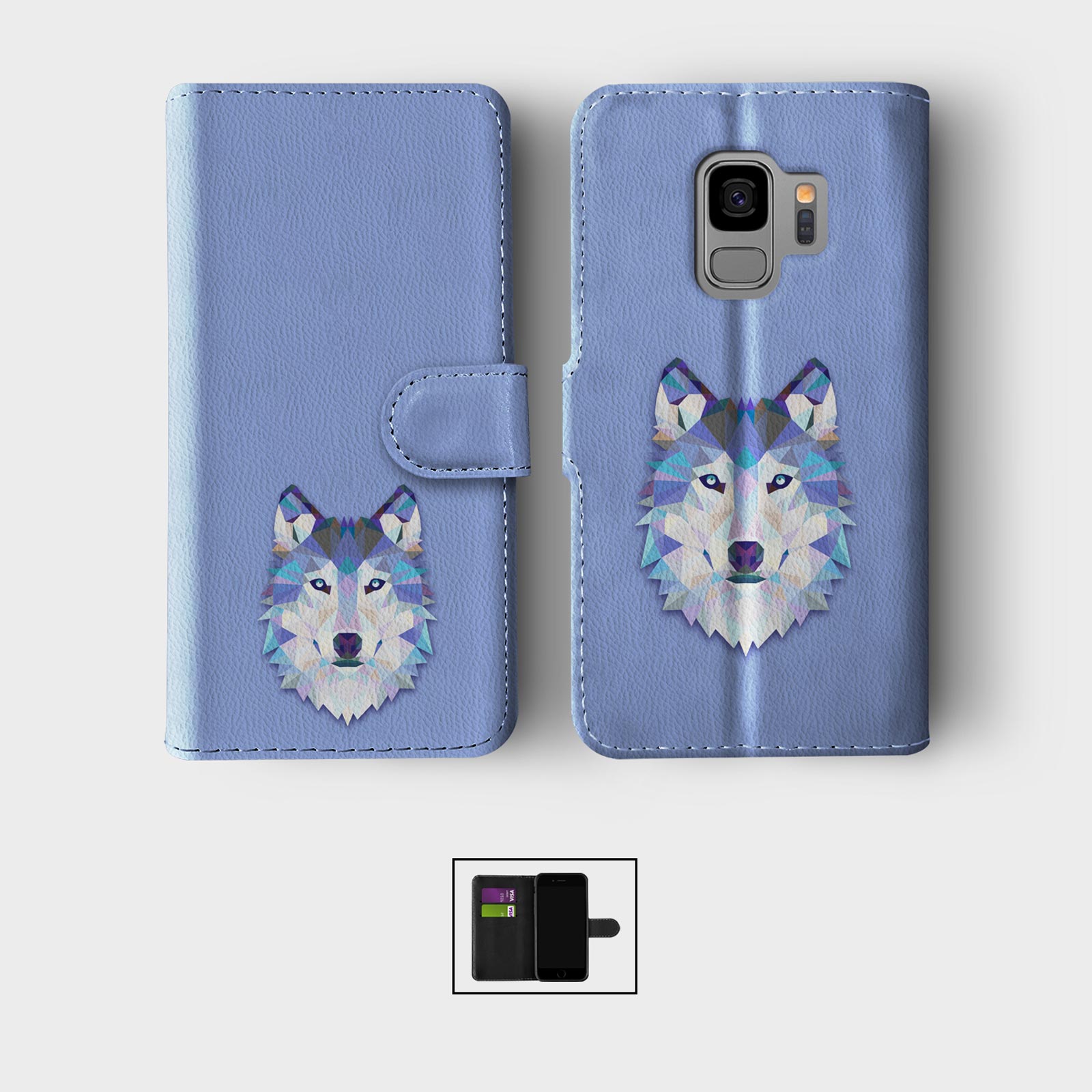 CASE FOR SAMSUNG S23 S22 S21 S20 S10 S9 WALLET FLIP PHONE COVER