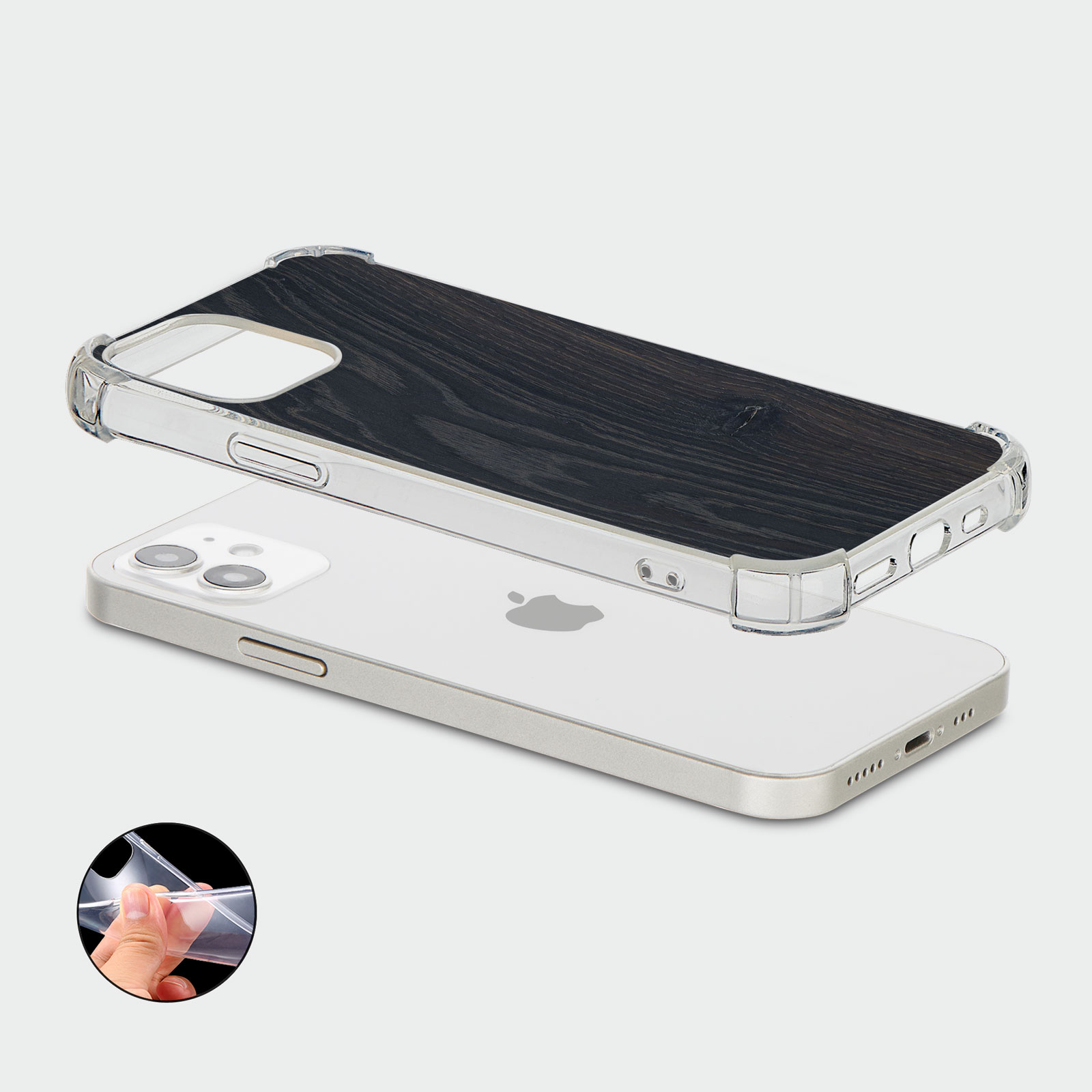 CASE FOR IPHONE 15 14 13 12 SE SHOCKPROOF PHONE COVER WOOD GRAIN NATURAL LOOK - Picture 12 of 34